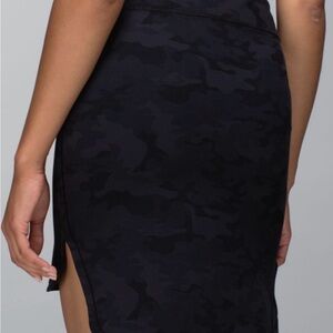 NWT Lululemon City Skirt Savasana Camo 20cm New Black / Soot - Size 8